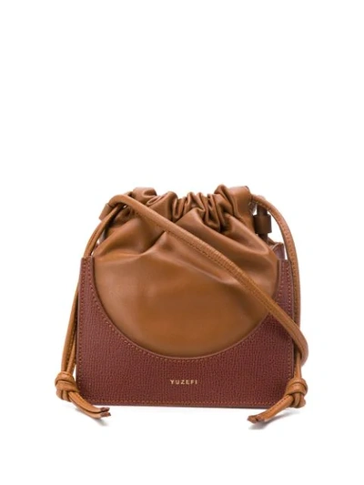 Shop Yuzefi Pouchy Mini Bag In Brown