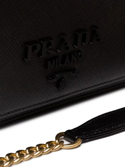 Shop Prada Chain Strap Mini Bag In Black