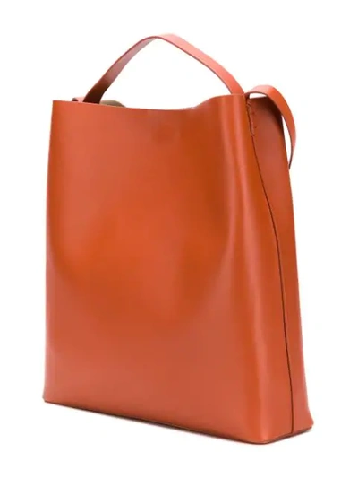 Shop Aesther Ekme Sac Rectangular Tote Bag In Brown