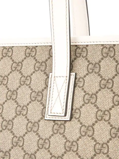 Pre-owned Gucci Gg Pattern Hand Tote Bag In Neutrals