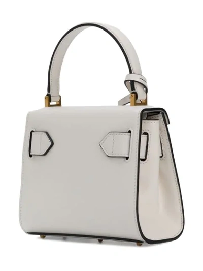 Shop Versace Medusa Lock Shoulder Bag - White