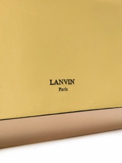Shop Lanvin Sugar Clutch Bag In Metallic