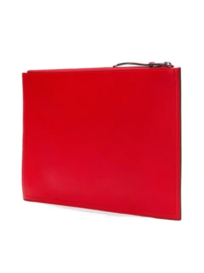 Shop Givenchy 4g Logo Clutch Bag In Red