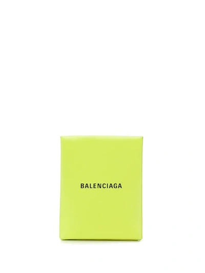 Shop Balenciaga Everyday Envelope Clutch In Green