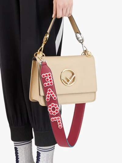 Shop Fendi Strap You Shoulder Strap In Red