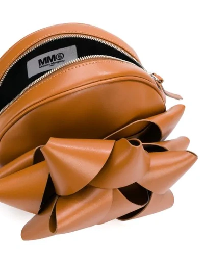 Shop Mm6 Maison Margiela Gift Bow Shoulder Bag - Brown