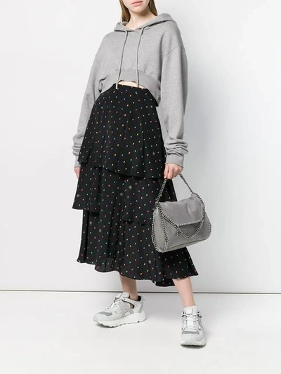 Shop Stella Mccartney Falabella Shoulder Bag In Grey