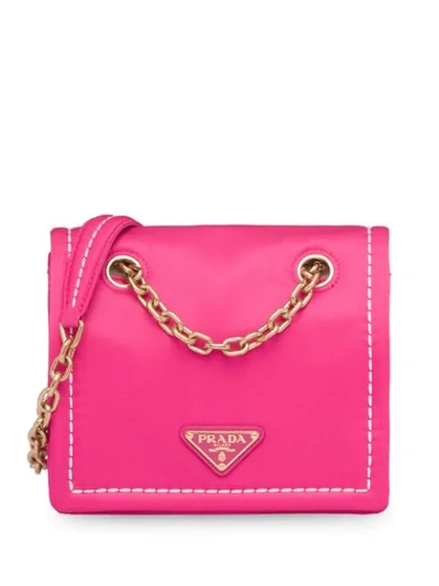 Shop Prada Chain Strap Shoulder Bag In F0029 Fuchsia