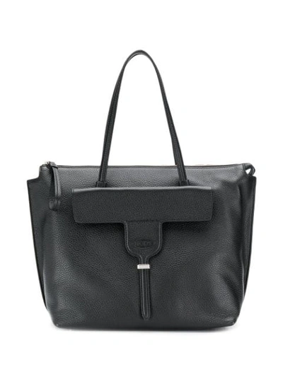 Shop Tod's Joy Medium Tote Bag In Black