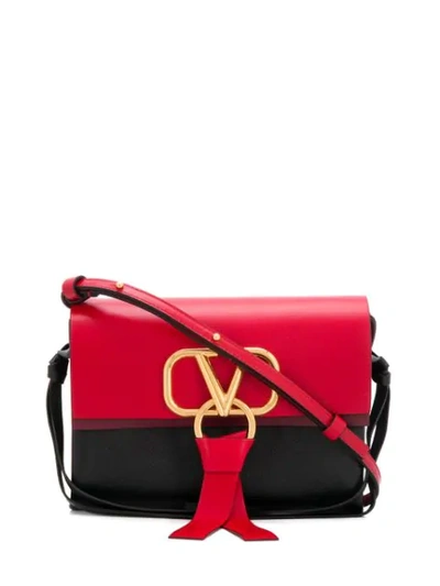 Shop Valentino Small Vring Shoulder Bag In Black