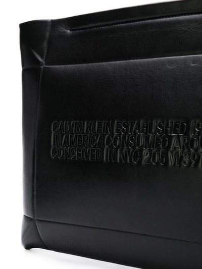 Shop Calvin Klein 205w39nyc Statement Clutch In Black
