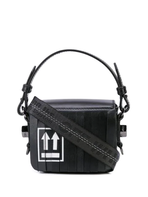 Off-white Strip Detail Mini Bag In Black | ModeSens
