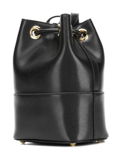 Shop Ferragamo City Bucket Bag In Black