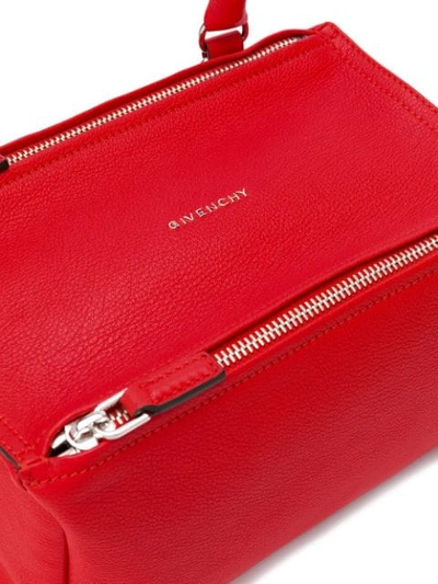 Shop Givenchy Small Pandora Shoulder Bag In Red