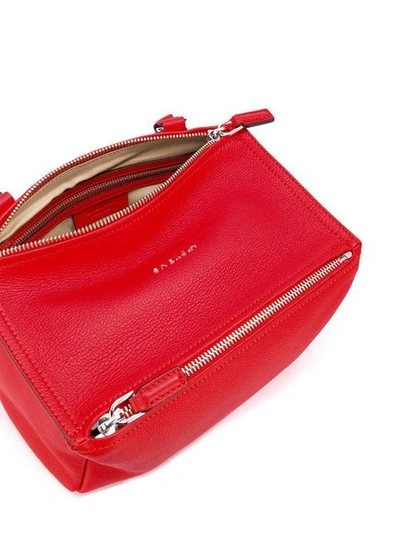 Shop Givenchy Small Pandora Shoulder Bag In Red