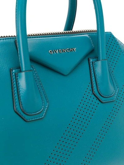 Shop Givenchy Small Antigona Tote In Blue