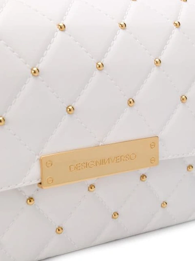Shop Designinverso Quilted Shoulder Bag - White