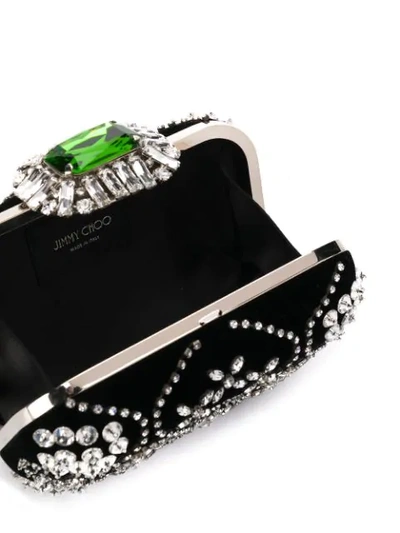 JIMMY CHOO CLOUD CLUTCH - 黑色