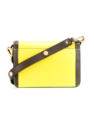 Shop Marni Trunk Mini Shoulder Bag In Yellow