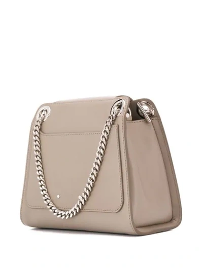 Shop Chloé Mini Annie Shoulder Bag In Grey