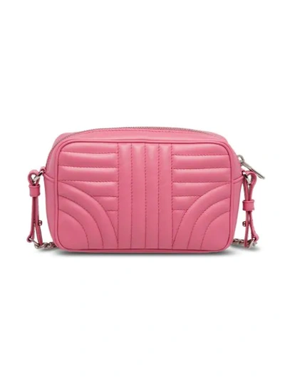 Shop Prada Diagramme Shoulder Bag - Pink