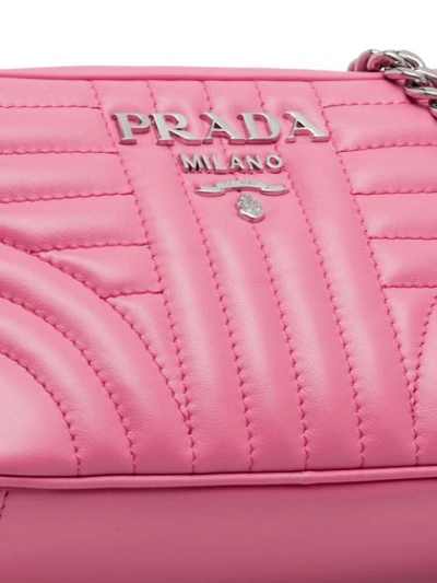 Shop Prada Diagramme Shoulder Bag - Pink