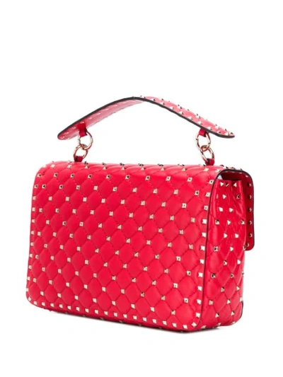 Shop Valentino Rockstud Spike Tote In Red