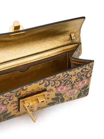 Shop Oscar De La Renta Schmale 'alibi' Clutch In Gold Multi