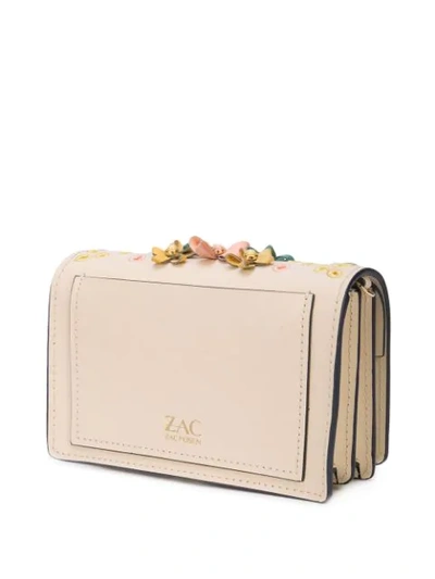 Shop Zac Zac Posen Earthette Accordion Mini Crossbody Bag In Neutrals