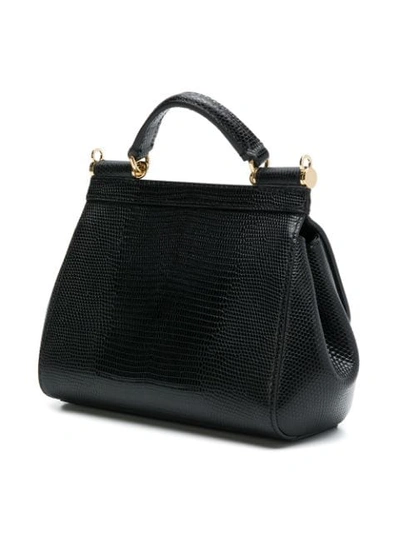 Shop Dolce & Gabbana Mini Sicily Bag In Black