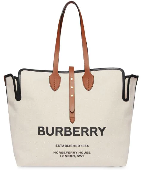 burberry logo tote