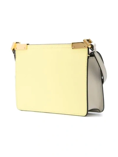 Shop Marni Trunk Mini Shoulder Bag In Yellow