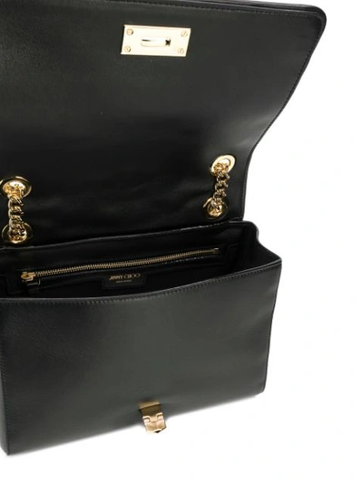 Shop Jimmy Choo Helia Shoulder Bag In Black