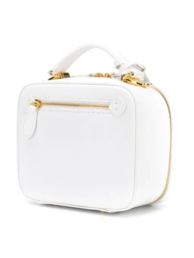 Shop Mark Cross Baby Laura Bag In White