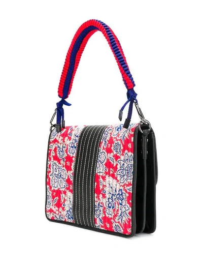 Shop Etro Floral Print Shoulder Bag - Red
