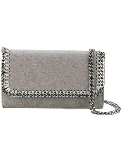 Shop Stella Mccartney Falabella Shoulder Bag In Grey