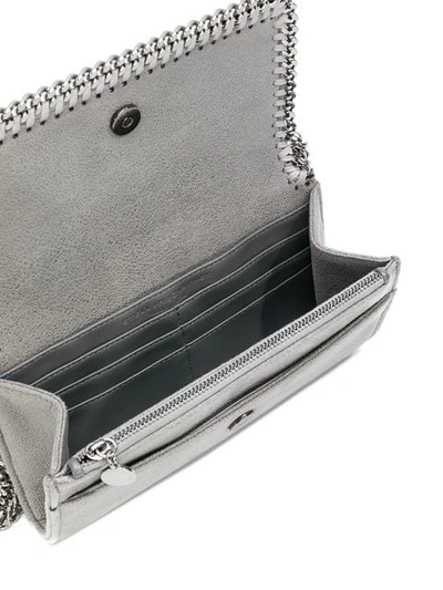 Shop Stella Mccartney Falabella Shoulder Bag In Grey