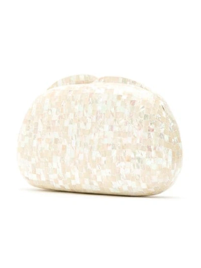 Shop Isla Mother Of Pearl Clutch - White
