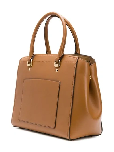 Shop Michael Michael Kors Benning Tote Bag In Brown