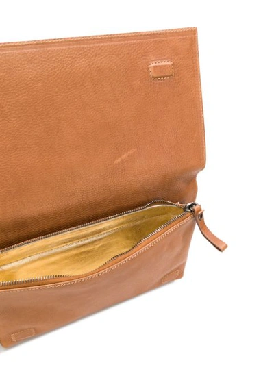 Shop Marsèll Flap Crossbody Bag In Brown
