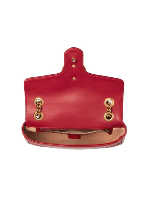 Gucci Small Gg Marmont 2.0 Matelasse Leather Shoulder Bag - Red | ModeSens