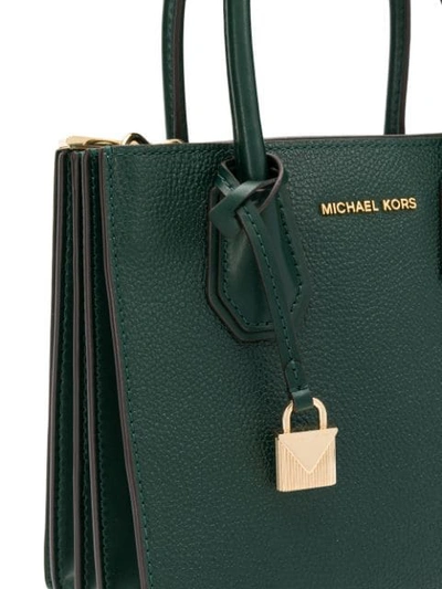 Shop Michael Michael Kors Small Mercer Tote Bag In Green