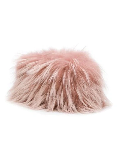Shop Dsquared2 Fur Clutch - Pink