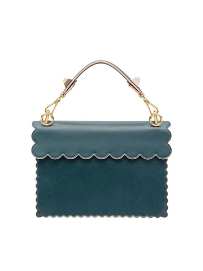 Shop Fendi Kan I Shoulder Bag In Blue