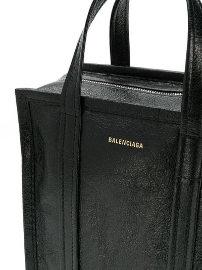 Shop Balenciaga Bazar Shop Xs Aj Bag In Black