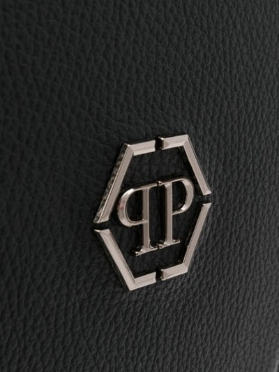 Shop Philipp Plein Logo Geometric Box Bag - Black