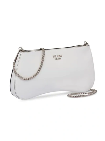 Shop Prada Sidonie Crossbody Bag - White