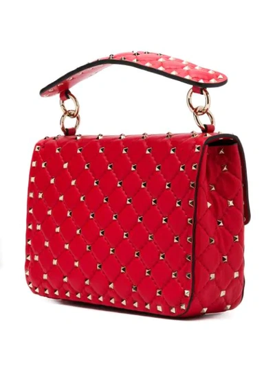 Shop Valentino Rockstud Spike Handbag In Red