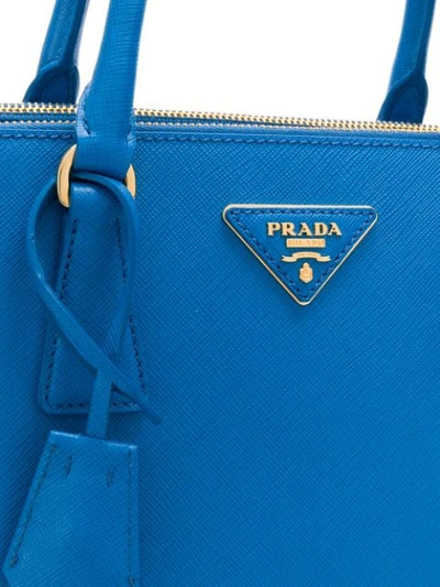 Shop Prada Galleria Medium Tote In Blue