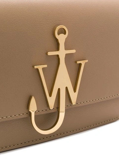 Shop Jw Anderson Anchor Logo Crossbody Bag In Neutrals